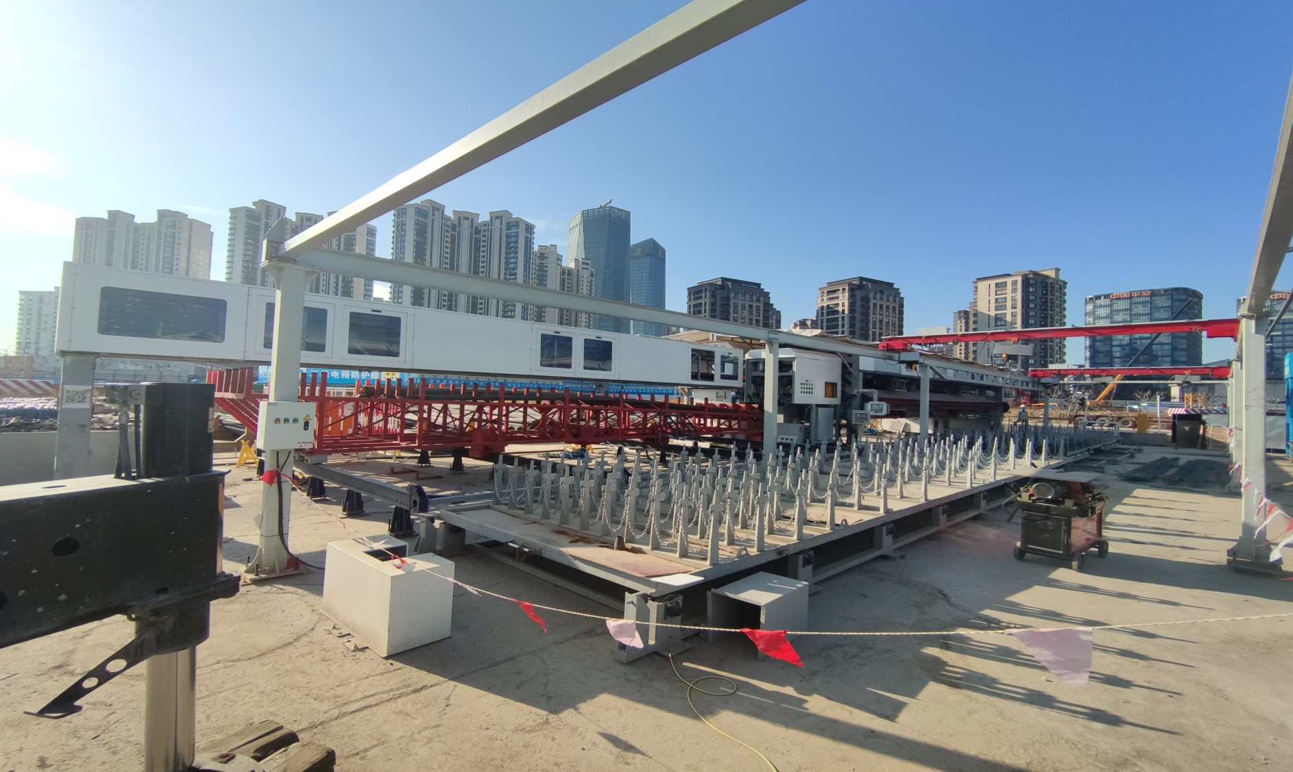 中建八局上海西岸金融城项目钢筋加工